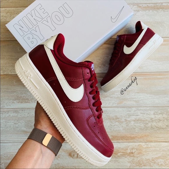 custom maroon air force ones